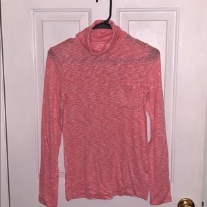NWT Crewcuts Pink Marled Lightweight Turtleneck